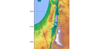 이스라엘의 지도 상승